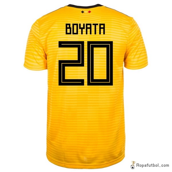 Camiseta Belgica Replica Segunda Ropa Boyata 2018 Amarillo